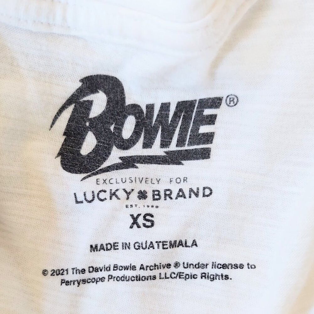 Lucky Brand Bowie Short Sleeve T Shirt White Size XS - Picture 5 of 5